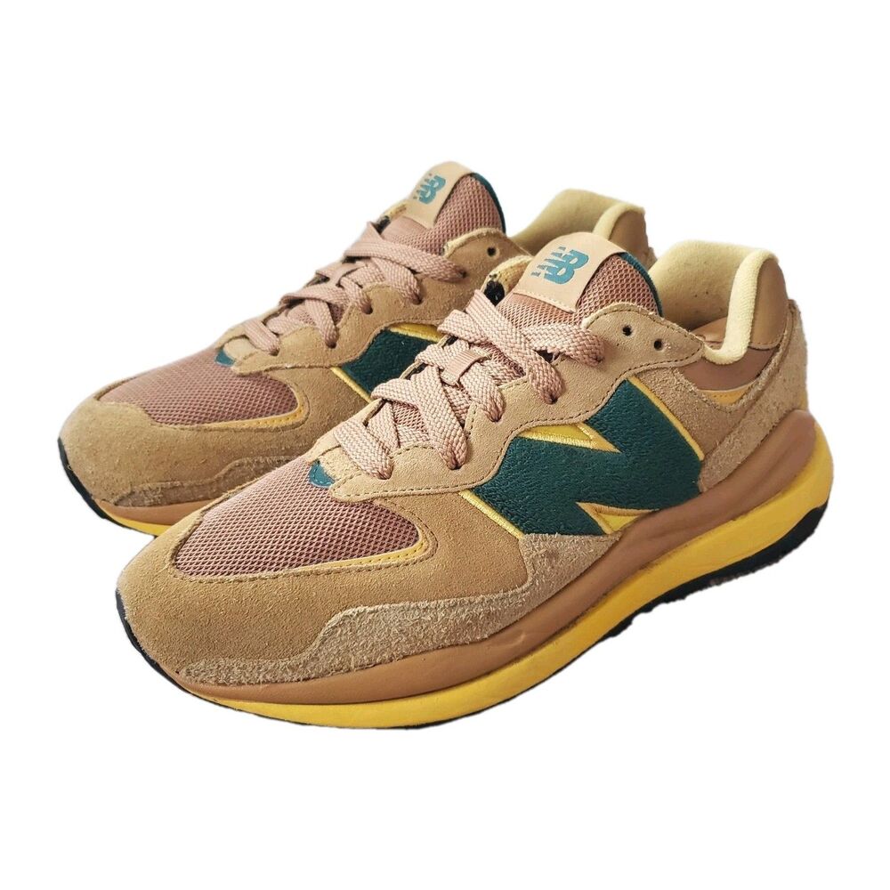 New Balance 57/40 Sage Bleached Lime Glow Sz 9 Mens Sneakers 2021 Wheat Packers